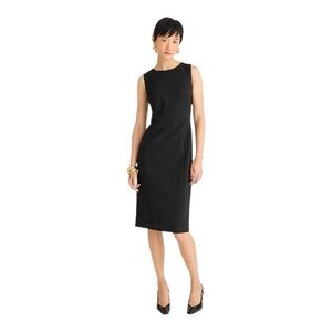 J. Crew Sheath dress in four-season stretch in Black Style BK699 Size 2 Career